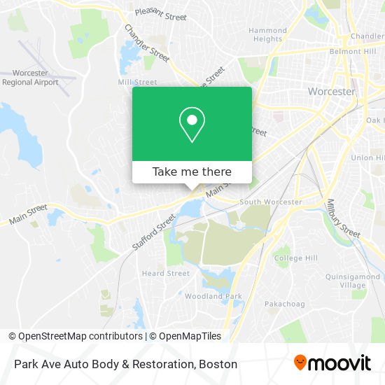 Mapa de Park Ave Auto Body & Restoration