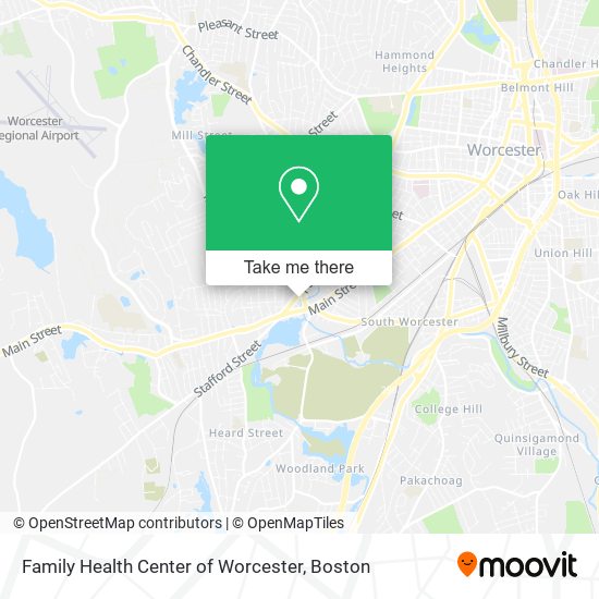 Mapa de Family Health Center of Worcester