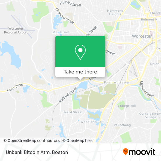 Unbank Bitcoin Atm map