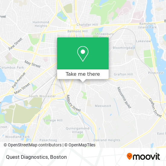 Quest Diagnostics map