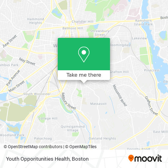 Mapa de Youth Opporitunities Health