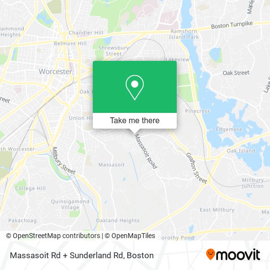 Mapa de Massasoit Rd + Sunderland Rd