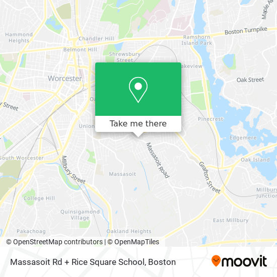 Massasoit Rd + Rice Square School map