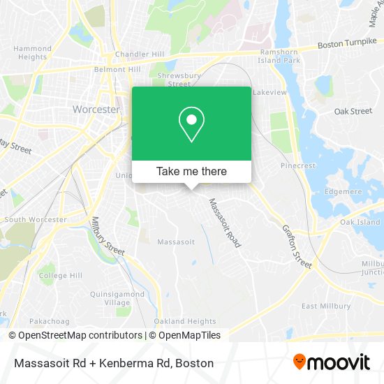 Massasoit Rd + Kenberma Rd map