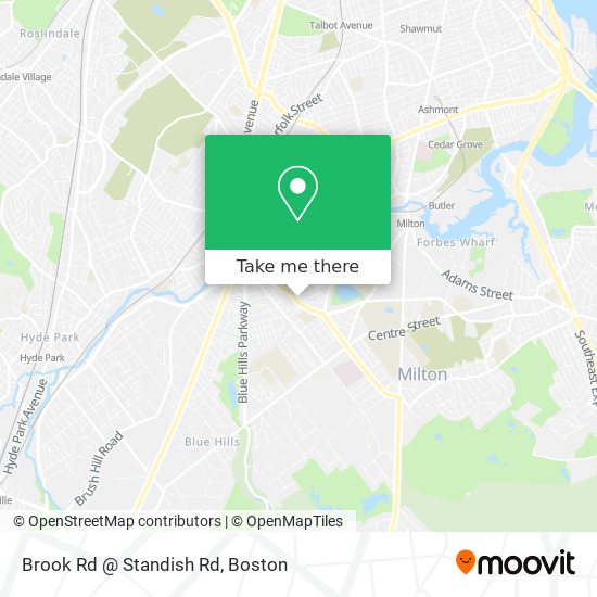 Brook Rd @ Standish Rd map