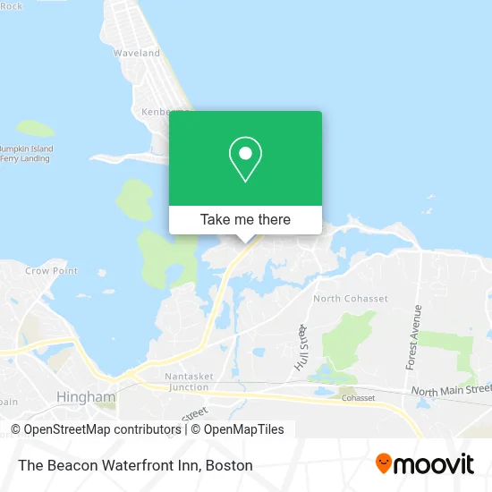 The Beacon Waterfront Inn map