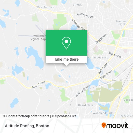 Altitude Roofing map