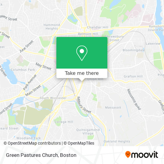 Green Pastures Church map