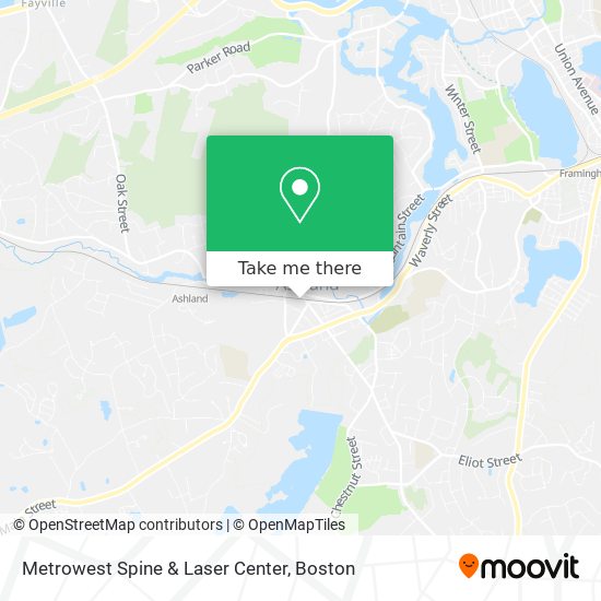 Metrowest Spine & Laser Center map