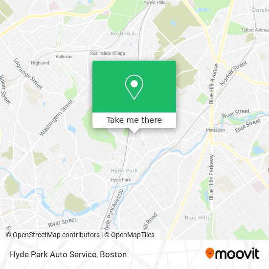 Mapa de Hyde Park Auto Service