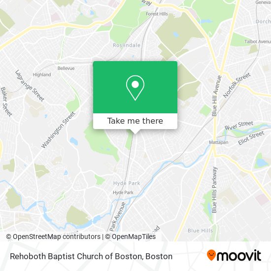 Mapa de Rehoboth Baptist Church of Boston