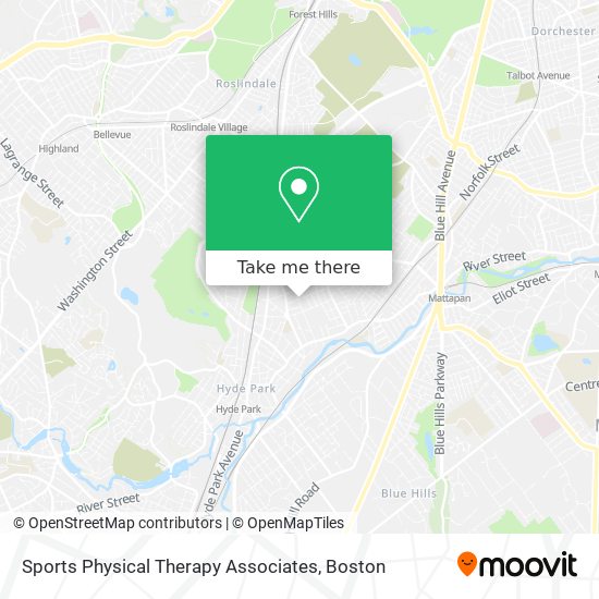Mapa de Sports Physical Therapy Associates