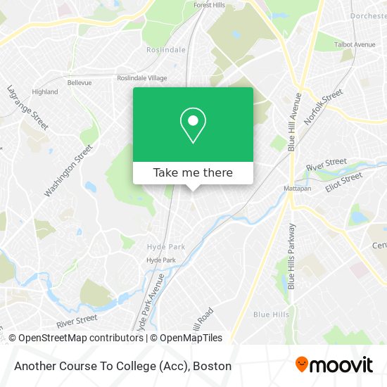 Another Course To College (Acc) map