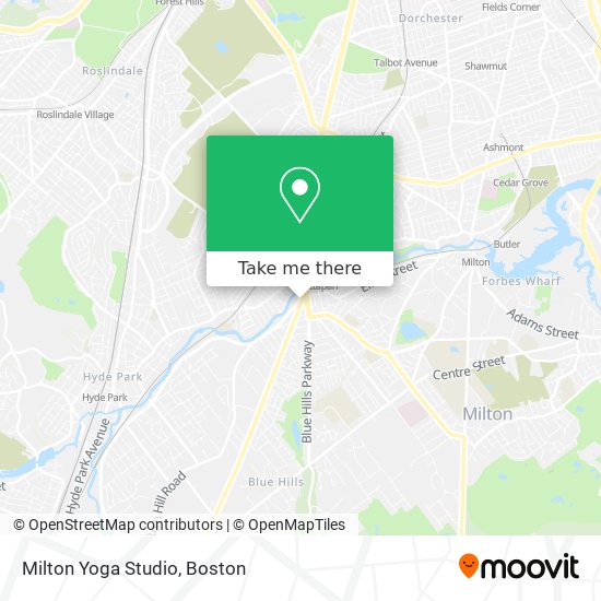 Milton Yoga Studio map