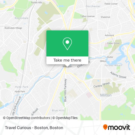 Travel Curious - Boston map