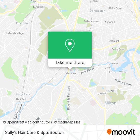 Sally's Hair Care & Spa map