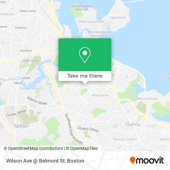 Wilson Ave @ Belmont St map