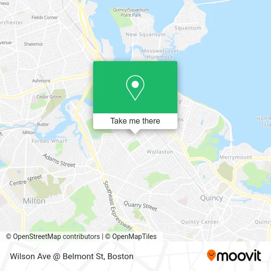 Mapa de Wilson Ave @ Belmont St