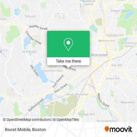 Mapa de Boost Mobile