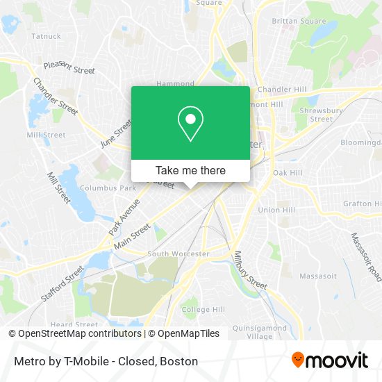 Metro by T-Mobile - Closed map