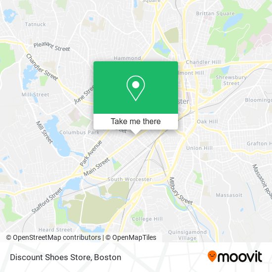 Mapa de Discount Shoes Store