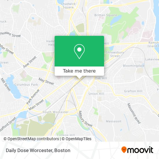 Daily Dose Worcester map