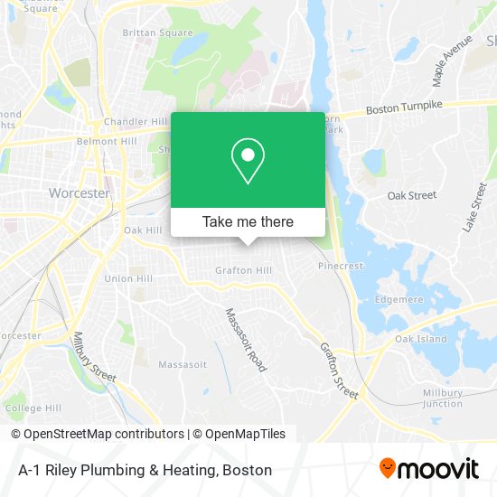 A-1 Riley Plumbing & Heating map