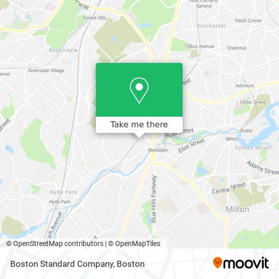 Mapa de Boston Standard Company