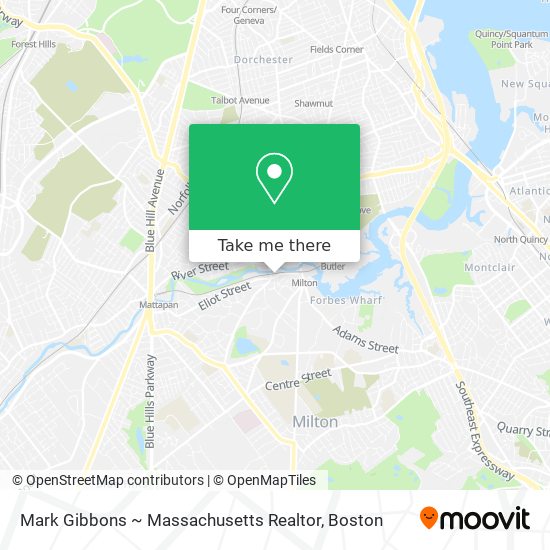 Mapa de Mark Gibbons ~ Massachusetts Realtor