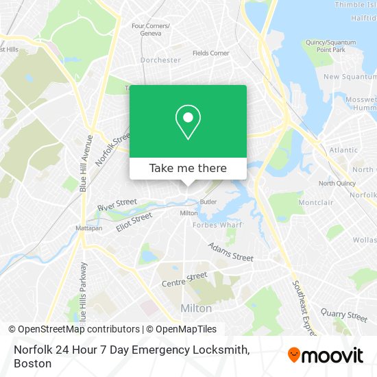 Mapa de Norfolk 24 Hour 7 Day Emergency Locksmith