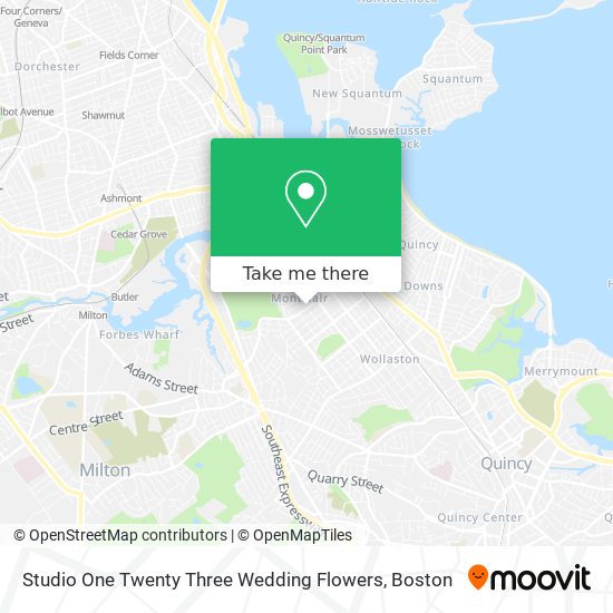 Studio One Twenty Three Wedding Flowers map