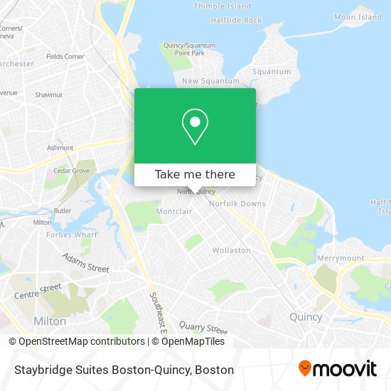 Staybridge Suites Boston-Quincy map