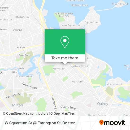 Mapa de W Squantum St @ Farrington St