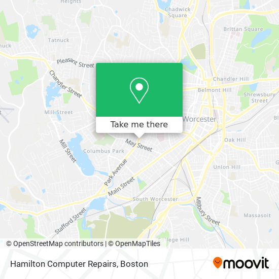 Mapa de Hamilton Computer Repairs