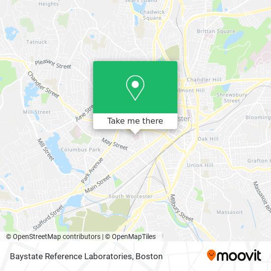 Baystate Reference Laboratories map