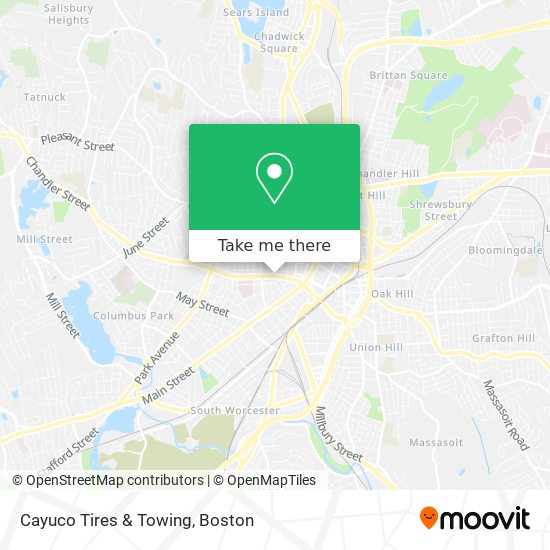 Cayuco Tires & Towing map