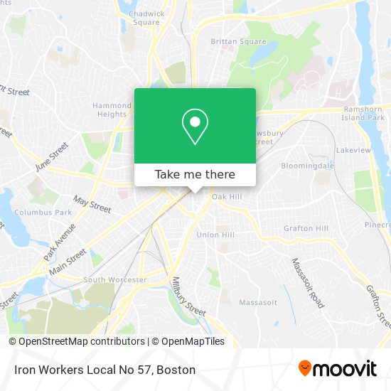 Iron Workers Local No 57 map