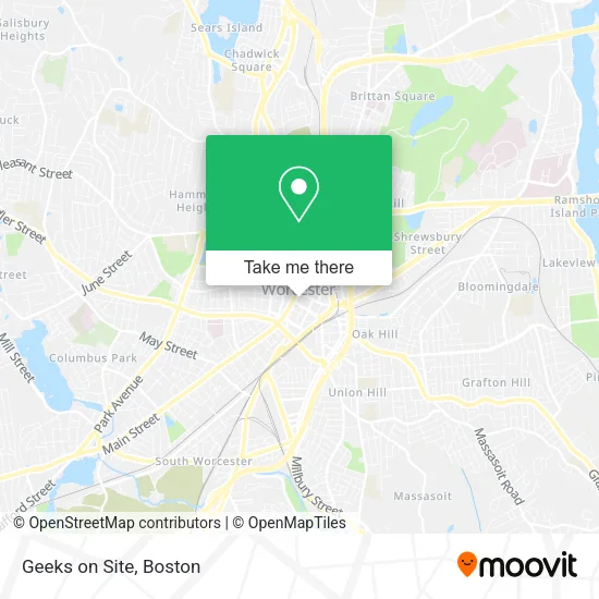 Mapa de Geeks on Site