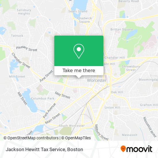 Jackson Hewitt Tax Service map