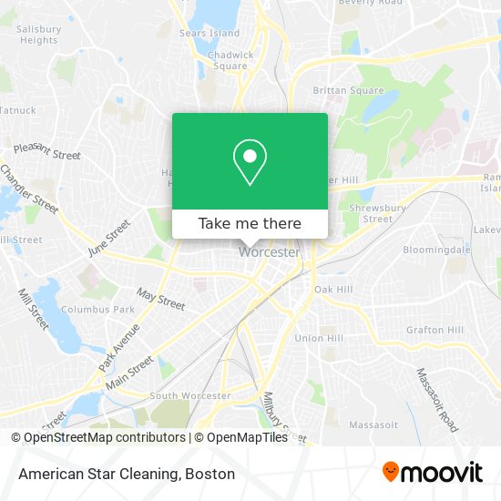 American Star Cleaning map