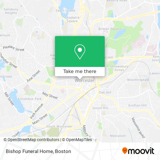 Bishop Funeral Home map