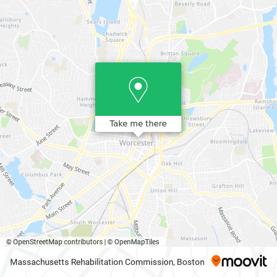 Massachusetts Rehabilitation Commission map