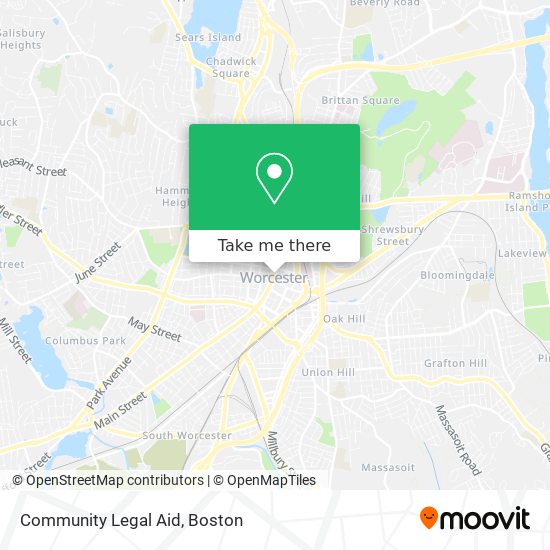 Community Legal Aid map