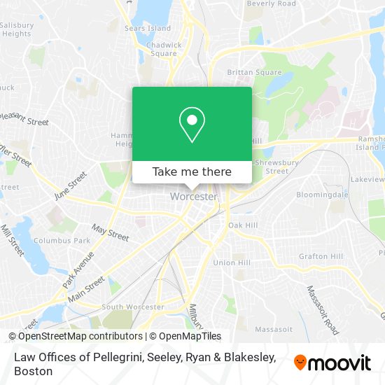 Law Offices of Pellegrini, Seeley, Ryan & Blakesley map