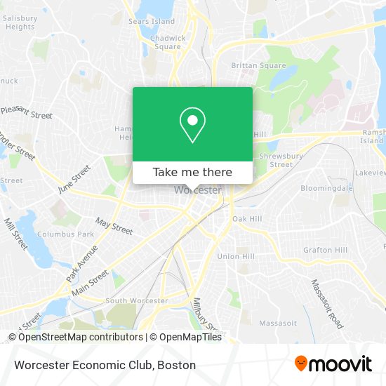 Mapa de Worcester Economic Club