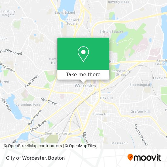 Mapa de City of Worcester