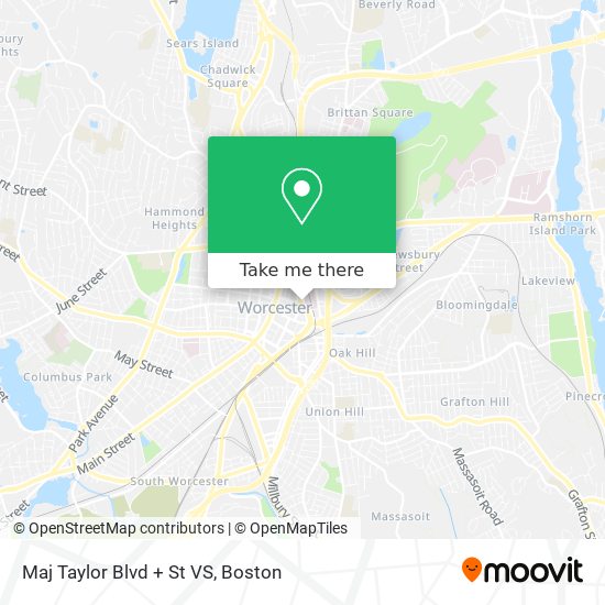 Maj Taylor Blvd + St VS map