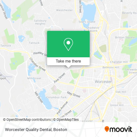 Worcester Quality Dental map