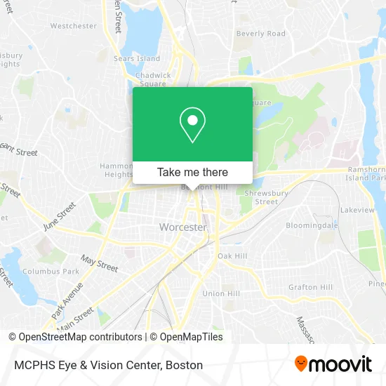 MCPHS Eye & Vision Center map