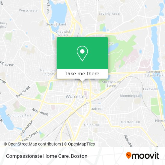 Compassionate Home Care map